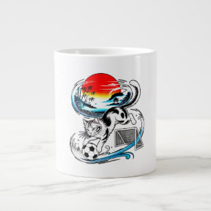 Grande Tasse Kitten Soccer – L'art japonais rencontre la passio