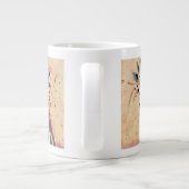 Grande Tasse Klimt Giraffe | Orné De Fleurs (Dos)