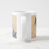 Grande Tasse Klimt Zebra | Orné De Fleurs (Dos)