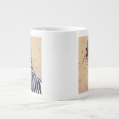 Grande Tasse Klimt Zebra | Orné De Fleurs (Devant)