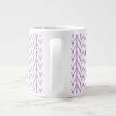 Grande Tasse Knit de sensibilisation au ruban rose de style cri (Dos)
