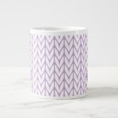 Grande Tasse Knit de sensibilisation au ruban rose de style cri (Devant)