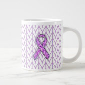 Grande Tasse Knit de sensibilisation au ruban rose de style cri (Droite)