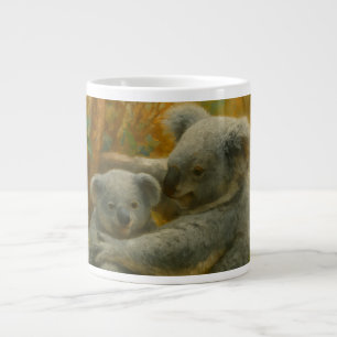 Grande Tasse Koala Mother et Joey dans la canopée d'automne