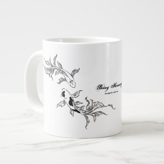 Grande Tasse Koi Art Eternal Flow (Devant gauche)