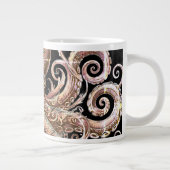 Grande Tasse Kraken Steampunk Octopus Ornate Gold et Noir (Droite)