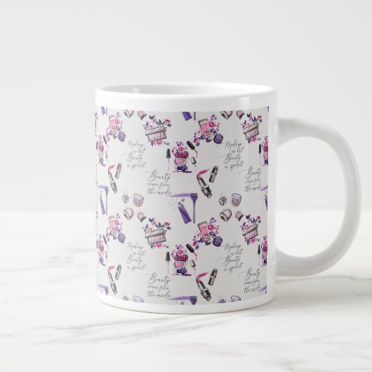 Grande Tasse La Beauté Vient De L'Motif Intérieur (Droite)
