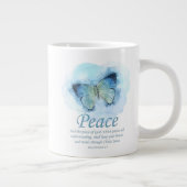 Grande Tasse La Bible chrétienne des femmes Verse Papillon :Pai (Droite)