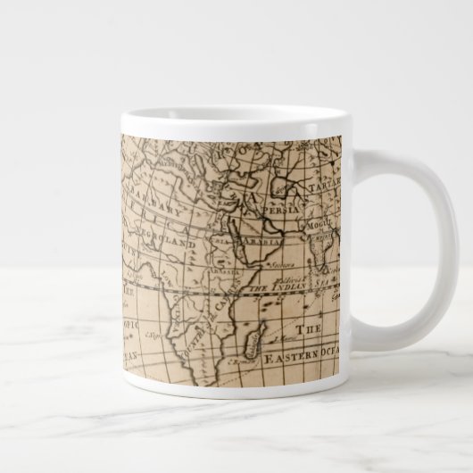 Grande Tasse La carte du monde de Robinson Crusoé (Droite)