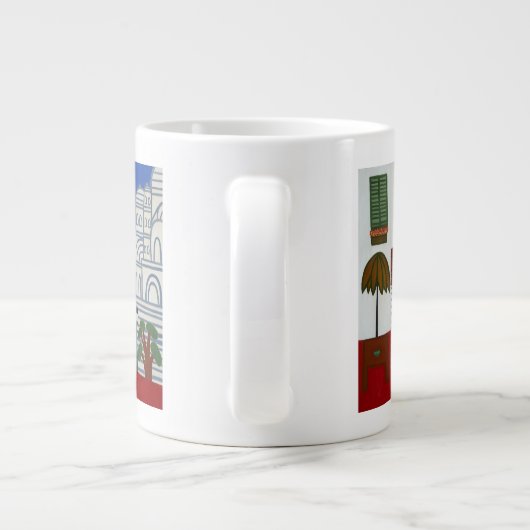 Grande Tasse La fille gitane devant Sacre Coeur 2006 (Dos)