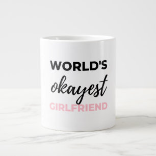 Grande Tasse La fille la plus Okayest du monde Noir