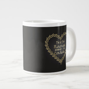 Grande Tasse La gentillesse de jet aiment autour des confettis