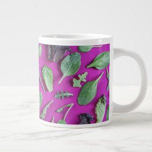 Grande Tasse La laitue verte sur le pourpre