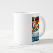 Grande Tasse La ligne affiche de l'Alaska de paquebot (Devant droit)