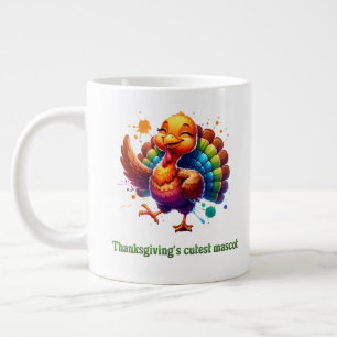 Grande Tasse La mascotte de fête de Thanksgiving