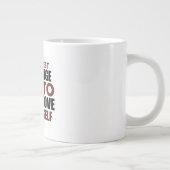 Grande Tasse La meilleure vengeance est de vous améliorer femme (Droite)