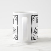 Grande Tasse La pêche est ma citation préférée (Dos)