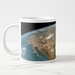 Grande Tasse La Planète Panoramique Terre Et Les Etats-Unis.