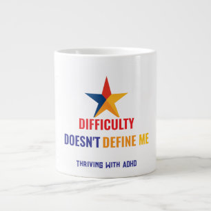 Grande Tasse La prospérité avec le TDAH* ne me définit pas