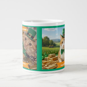 Grande Tasse La Saint-Patrick pour les amateurs d'humour félin