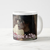 Grande Tasse La Saint-Valentin de la passion éternelle (Devant droit)