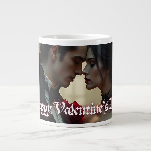 Grande Tasse La Saint-Valentin de la passion éternelle (Devant)