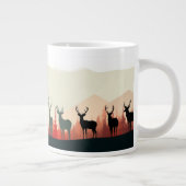 Grande Tasse La Serenade des cerfs de la nature (Droite)