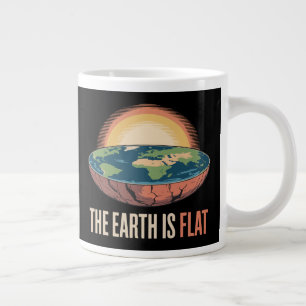 Grande Tasse La Terre Est Une Théorie Humoristique Plate