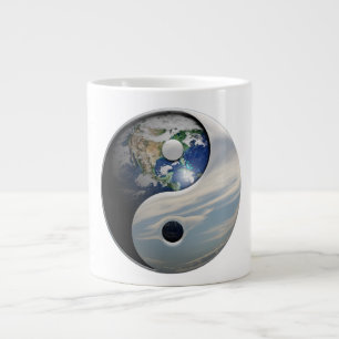 Grande Tasse La terre Yin et symbole de Yang