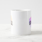 Grande Tasse La typographie de la Croix-chrétienne (Devant)