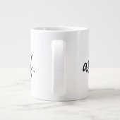 Grande Tasse La Typographie Noire Comme Si Amusante (Dos)