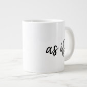 Grande Tasse La Typographie Noire Comme Si Amusante (Devant droit)