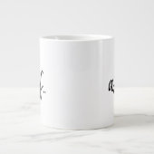 Grande Tasse La Typographie Noire Comme Si Amusante (Devant)