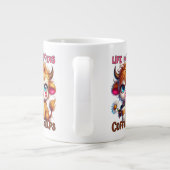 Grande Tasse La vie arrive, le café aide (Dos)
