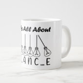 Grande Tasse La vie, c'est l'équilibre de l'inspiration de moti (Devant droit)