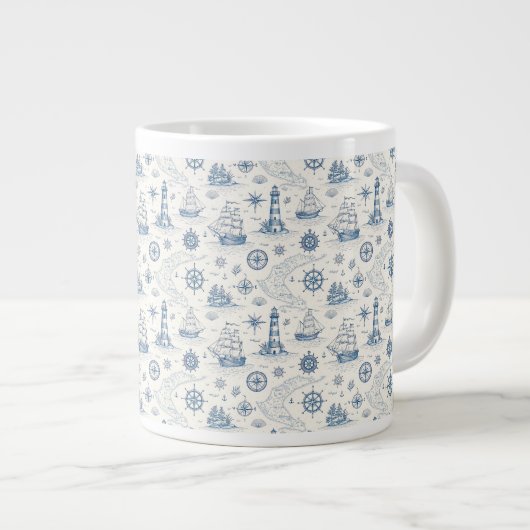 Grande Tasse La vie côtière Océans Bleus (Devant droit)