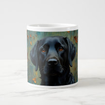 Labrador noir en Feuille