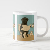Grande Tasse Labrador Reading Journal on Toilet (Droite)