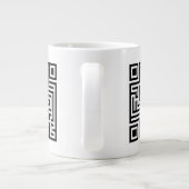 Grande Tasse Labyrinthe de QR (Dos)