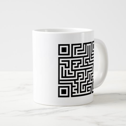 Grande Tasse Labyrinthe de QR (Devant droit)