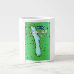 Grande Tasse Lac du Bourget France belle affiche de voyage