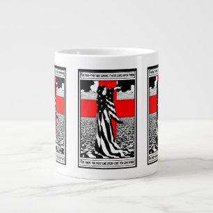 Grande Tasse Lady Liberty WWI Poster patriotique américain 1918