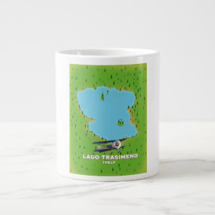 Grande Tasse Lago Trasimeno Italie carte du lac