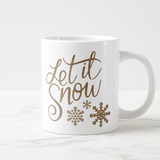 Grande Tasse Laisser neiger (Droite)