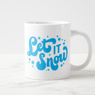 Grande Tasse Laisser neiger hiver design