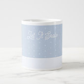 Grande Tasse Laisser neiger un arbre d'hiver minuscule Ice Blue (Devant)