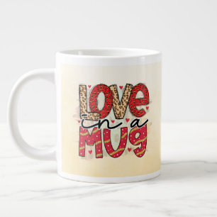 Grande Tasse L'amour dans une boîte de lettres à motifs Valenti