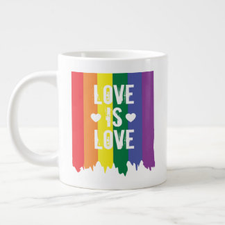 Grande Tasse L'amour est amour Gay pride arc-en-ciel LGBT