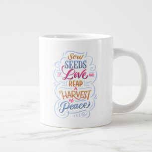Grande Tasse L'amour et la paix