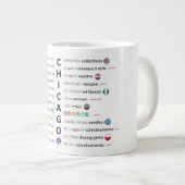 Grande Tasse Langue de Chicago (Devant droit)